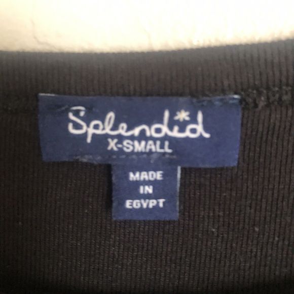 Splendid Women Black Short Sleeve T-Shirt XS - Picture 3 of 8